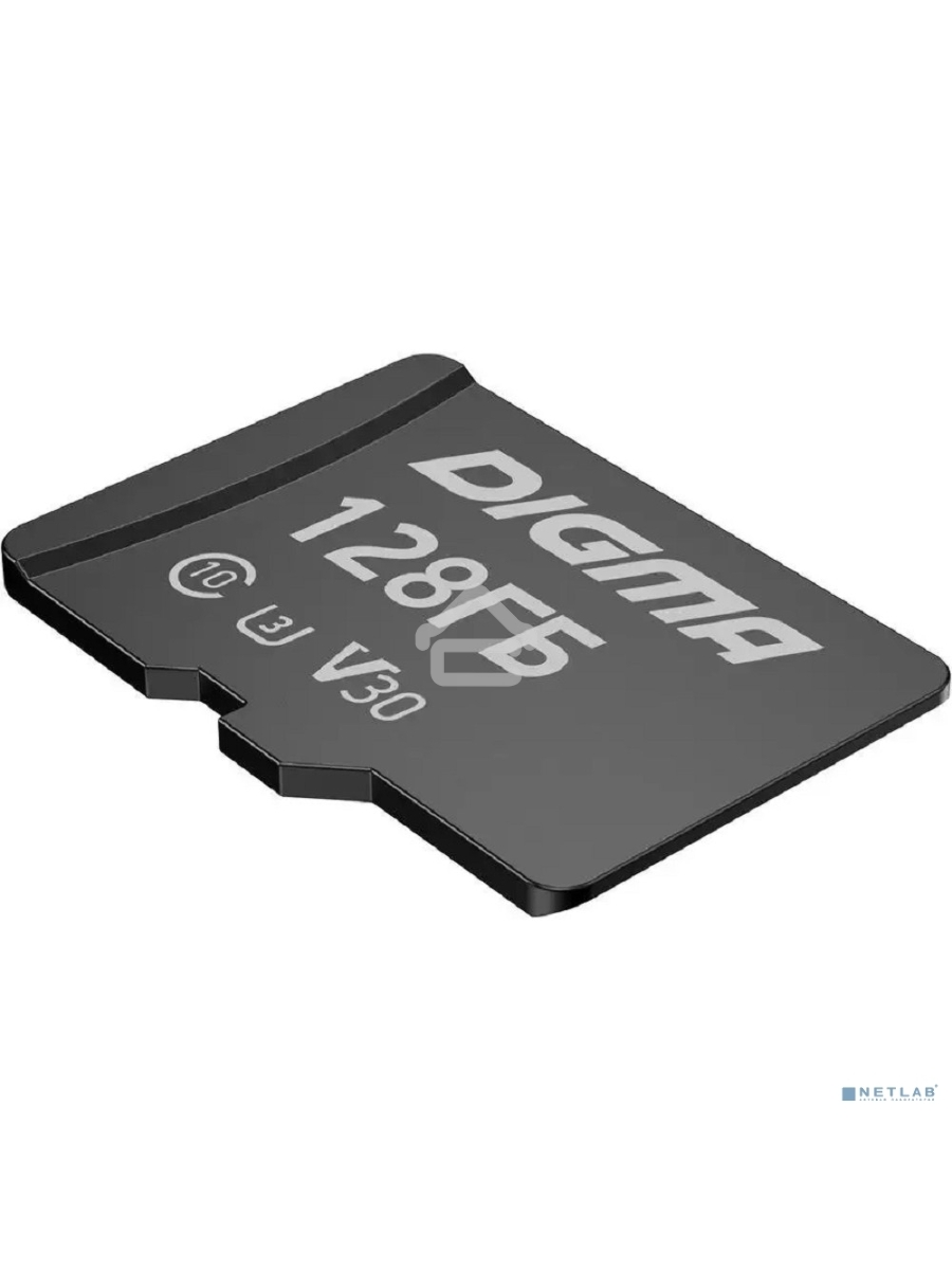 Флеш карта microSDXC 128Gb Class10 Digma CARD30 + adapter