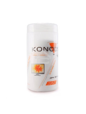 Чистящие средства Konoos KBF-100 Салфетки для ЖК-экранов в банке, 100 шт.