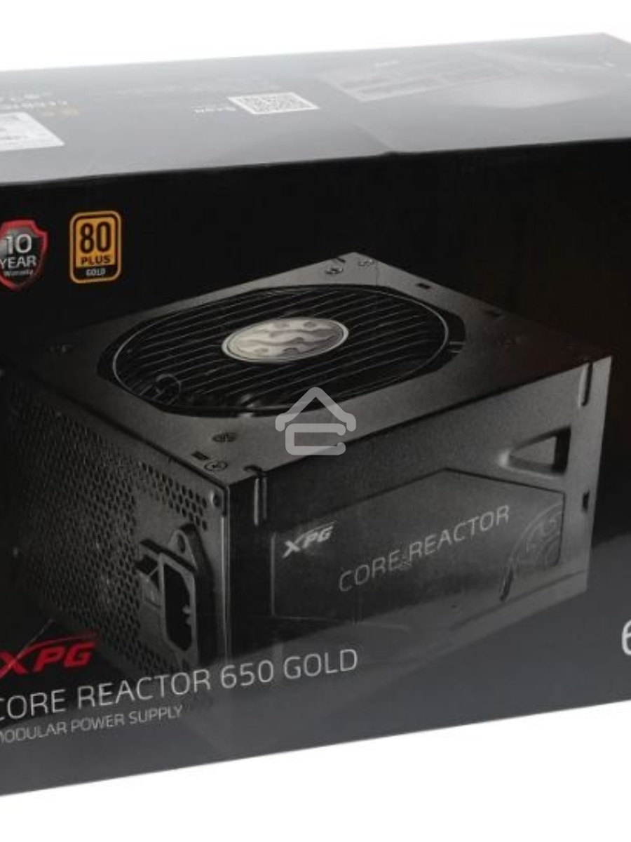 Блок питания XPG COREREACTOR650G-BLACKCOLOR (модульный 650 Вт, PCIe-4шт, ATX v2.31, Active PFC, 120mm Fan, 80 Plus Gold)