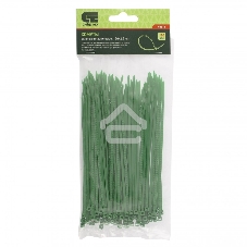 Хомуты Сибртех, 150 х 2,5 мм, пластиковые, зеленые, 100 шт.