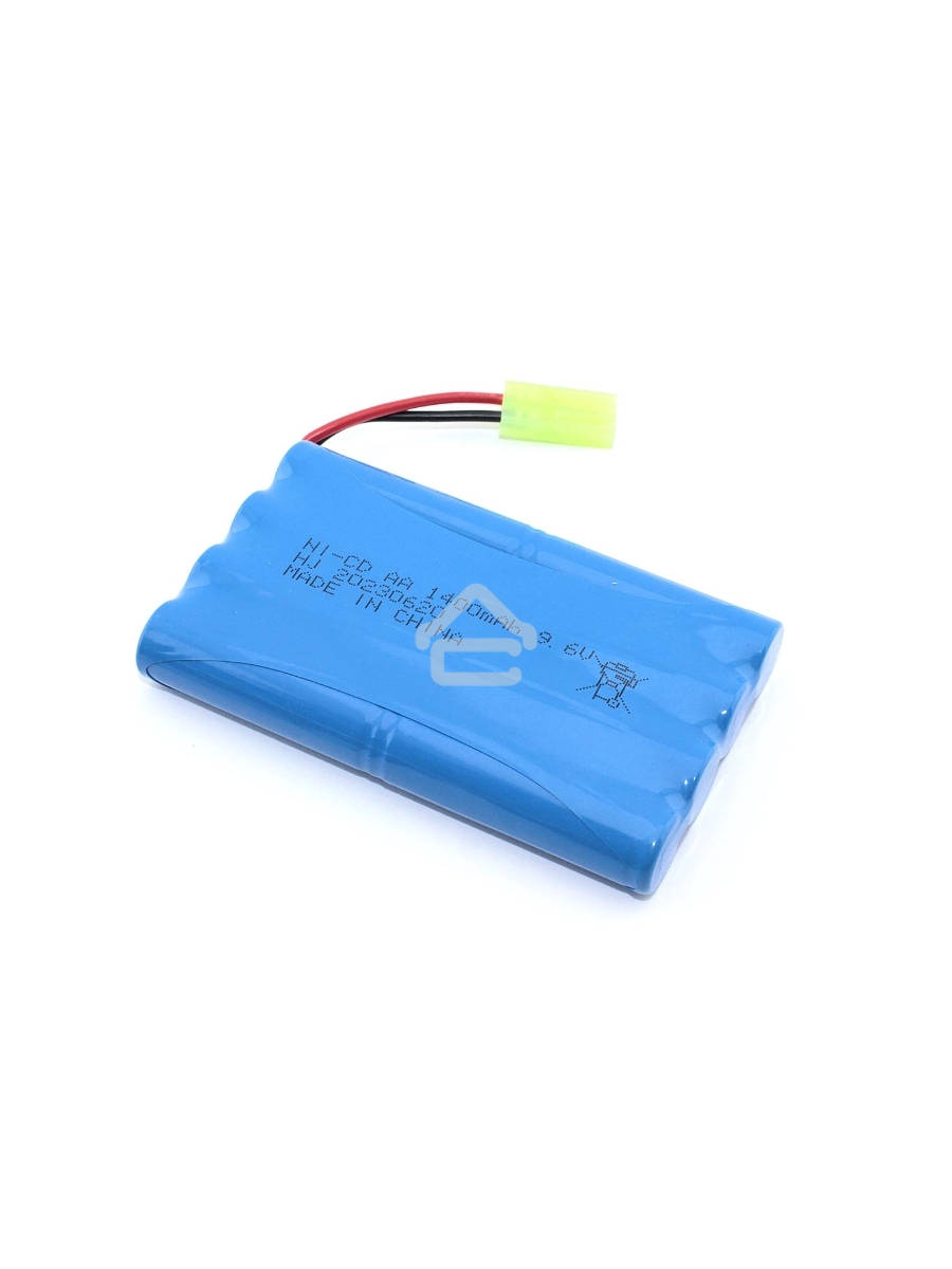 Аккумулятор Ni-Cd 9,6V 1400mAh AA Flatpack разъем Tamiya