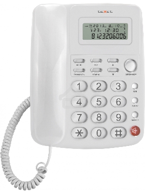 Телефон проводной teXet TX-250 белый
