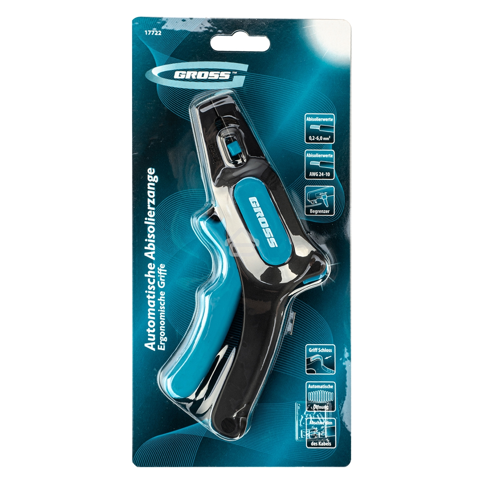 Щипцы для зачистки электропроводов Gross 17722 0,2-6 мм2