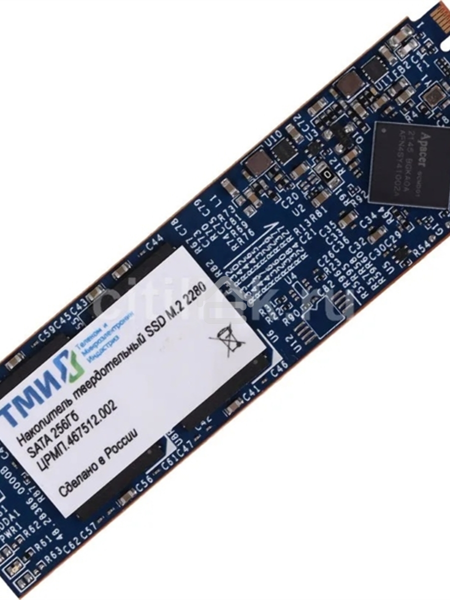 Накопитель SSD ТМИ M.2 2280 1ТБ SATA3 6Gbps, 3D TLC, до R560/W520, IOPS(randon 4K) до R66K/W73K, 2521,01 TBW, 3,45 DWPD 2y wty МПТ