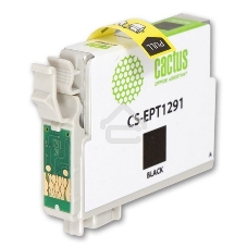 Картридж струйный Cactus CS-EPT1291 (T1291) черный (15 мл) для Epson Stylus Office B42/BX305/BX305F/BX320/BX525/BX625/SX420/SX425/SX525/SX620