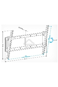 Кронштейн для телевизора Holder LCD-T6606 черный 42