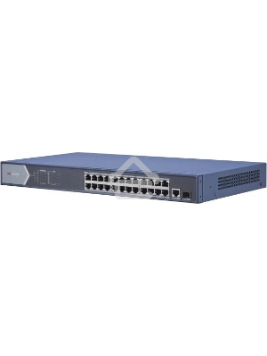 Коммутатор Hikvision DS-3E0526P-E 25G 1SFP 24PoE+ 270W неуправляемый