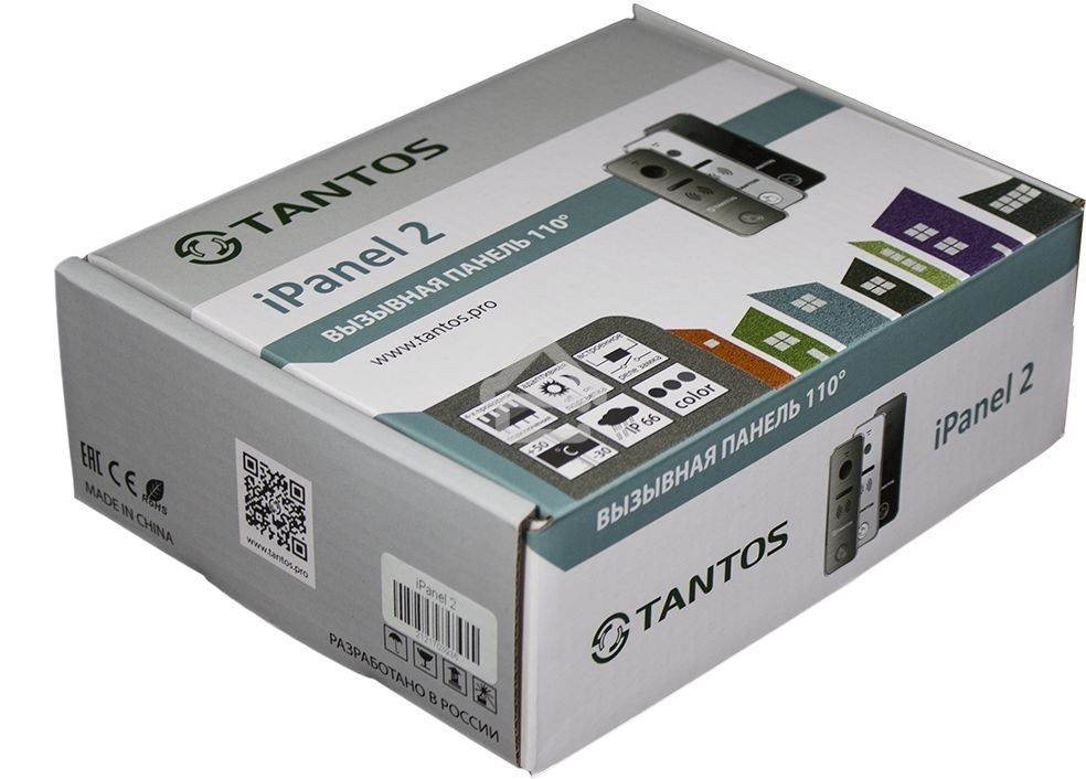 Видеопанель Tantos iPanel 2+, цветная, накладная, черный