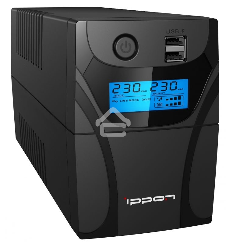 Источник бесперебойного питания Ippon Back Power Pro II 500 300Вт 500ВА черный