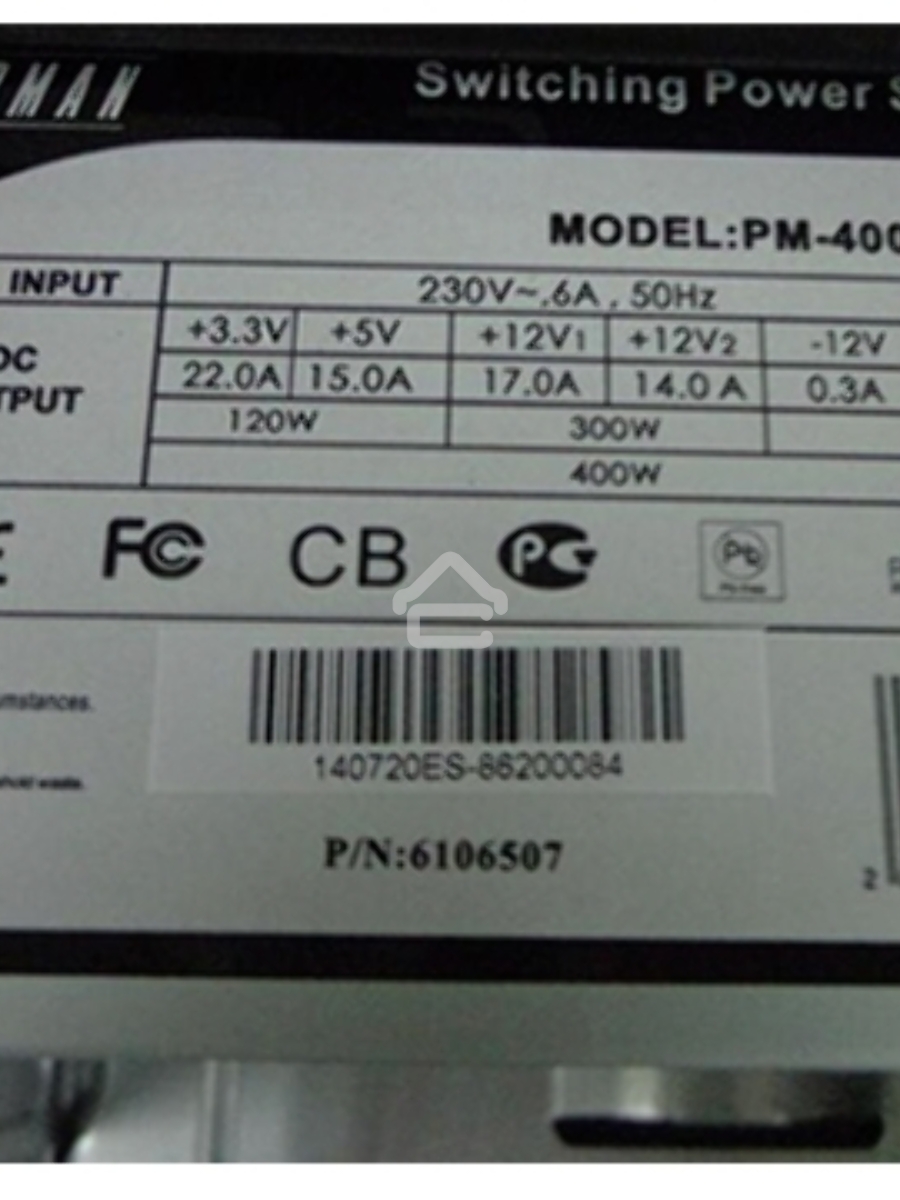 Компьютерный корпус InWin ES722BL PM-400ATX U2AXXX MicroATX (PSU Powerman) 6111491