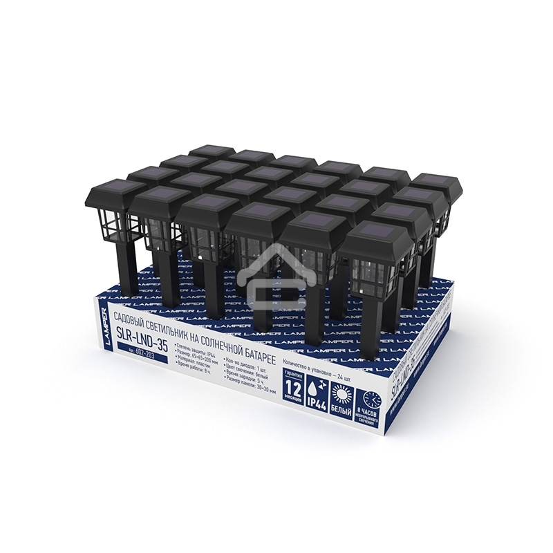 Садовый светильник на солнечной батарее (SLR-LND-35) LAMPER