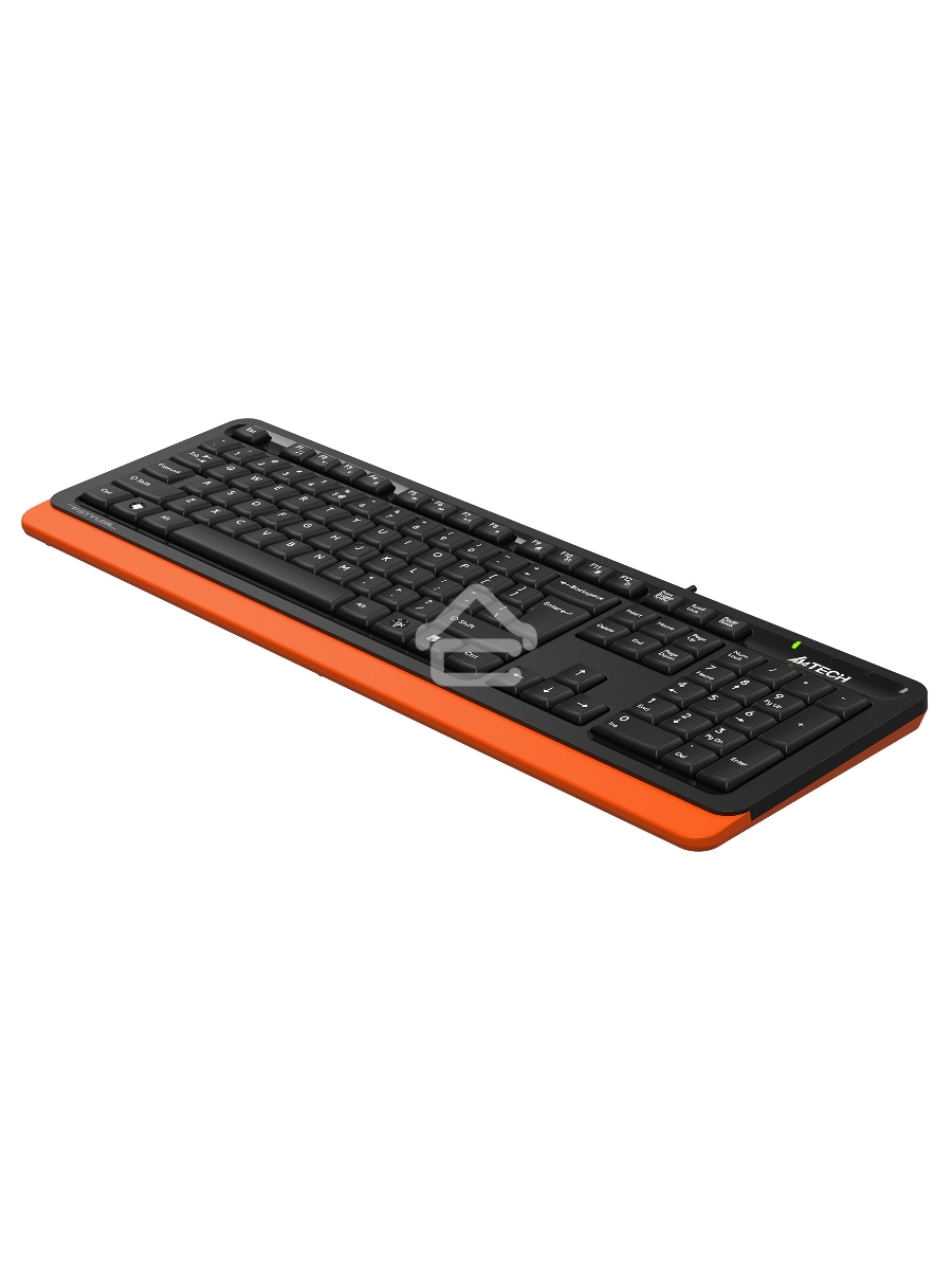 Клавиатура A4Tech Fstyler FKS10 проводная, USB, черный/оранжевый