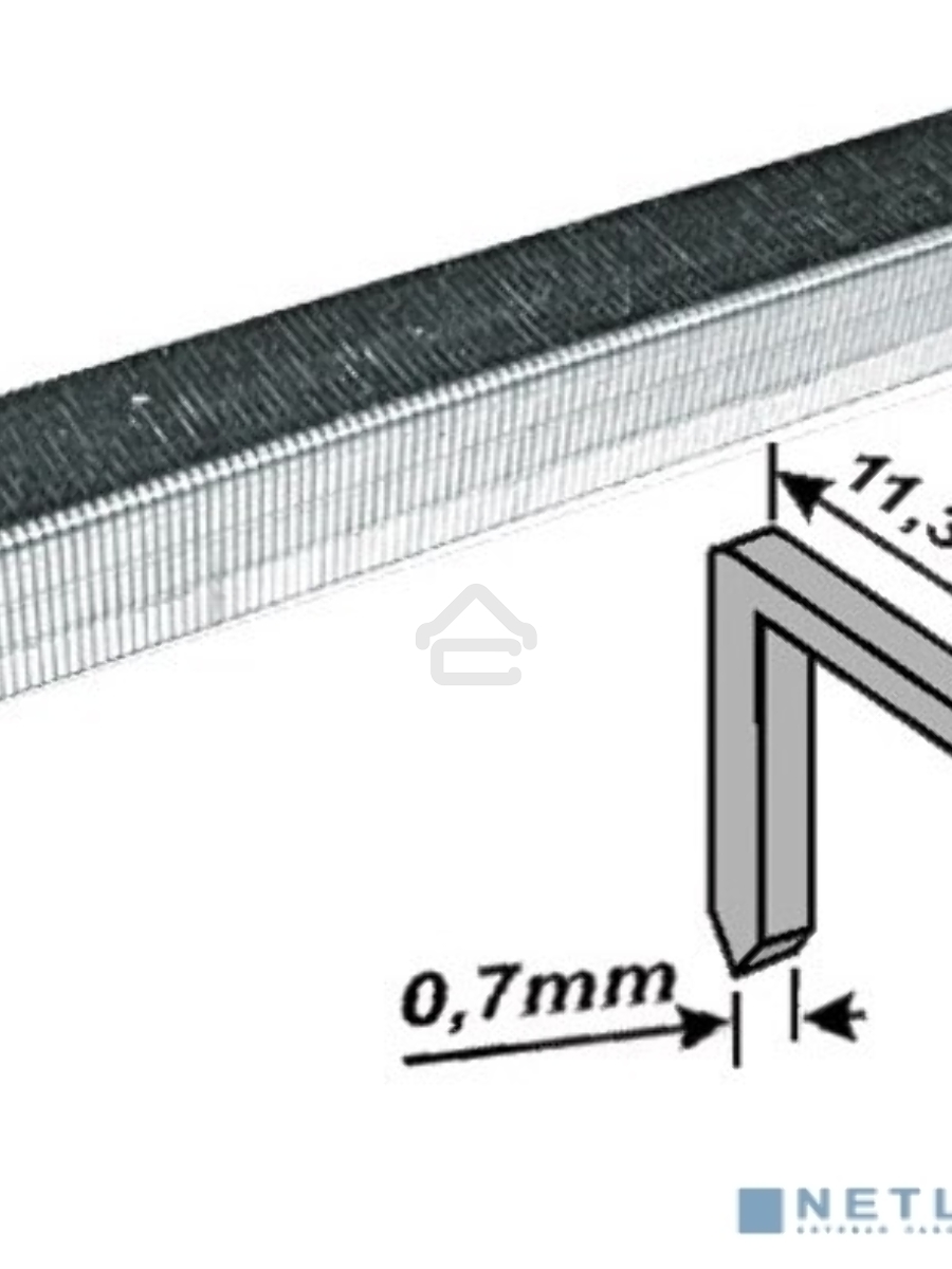 Скобы для степлера FIT 31308профи (тип 53) ширина 11.3мм 8мм 1000шт.