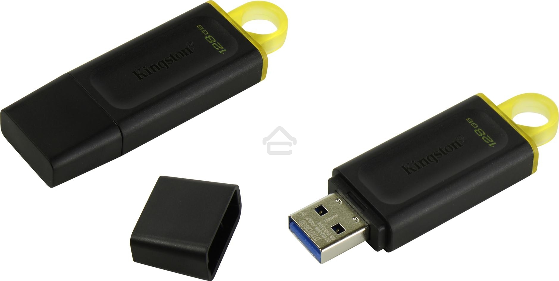 Флешка USB R/W R/W Kingston 128GB USB3.2 Gen1 DataTraveler Exodia (Black + Yellow)
