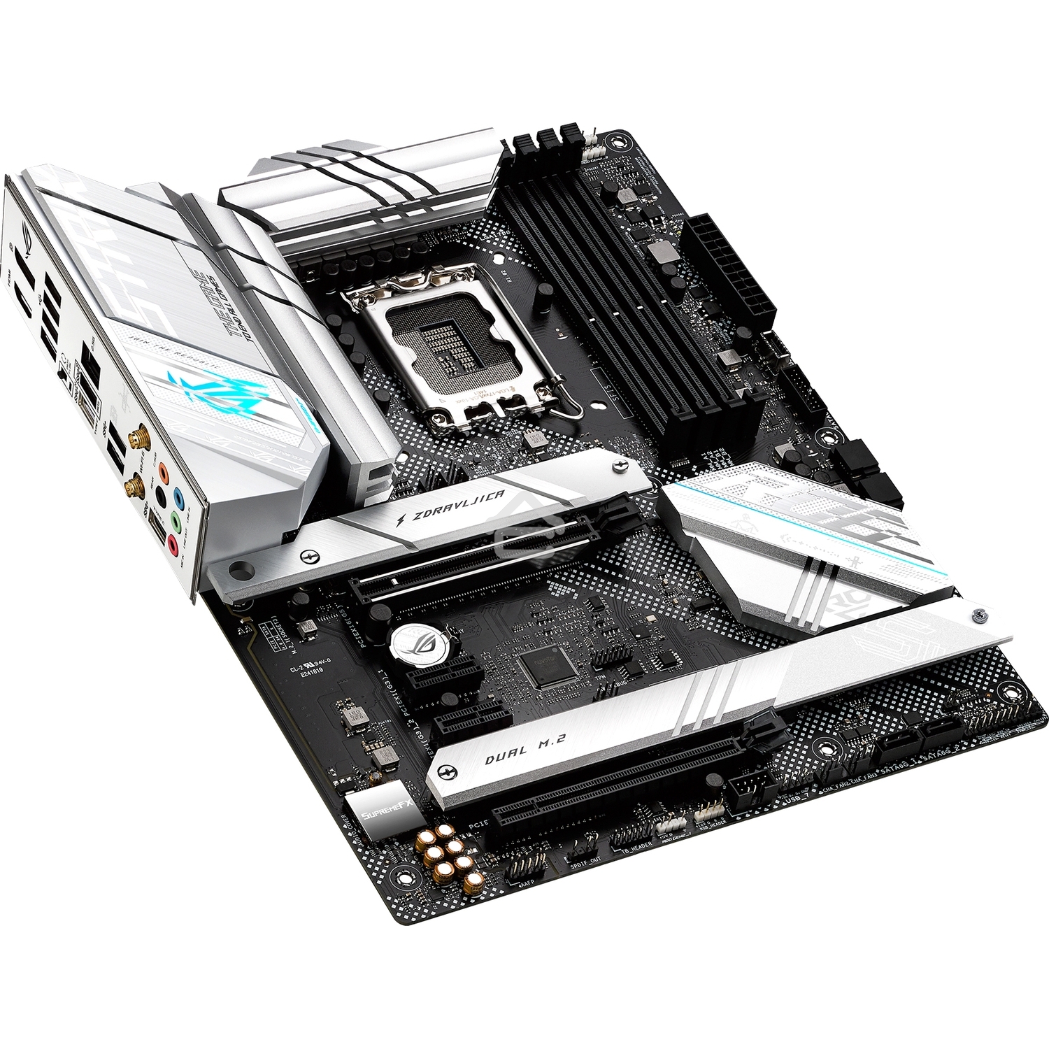 Материнская плата ASUS ROG STRIX B660-A GAMING WIFI D4, LGA 1700, Intel B660, 4xDDR4, 4xSATA, 3xM.2, 1xPCIe 5.0 x16, 1xPCIe 3.0 x4, 2xPCIe x1, 1xHDMI, 1xDP, 1x 2.5Gb LAN, 4xUSB 2.0, 2xUSB 3.2 Gen 1, 1xUSB-A 3.2 Gen 2, 1xUSB-C 3.2 Gen 1, 1xUSB-C 3.2 Gen 2x