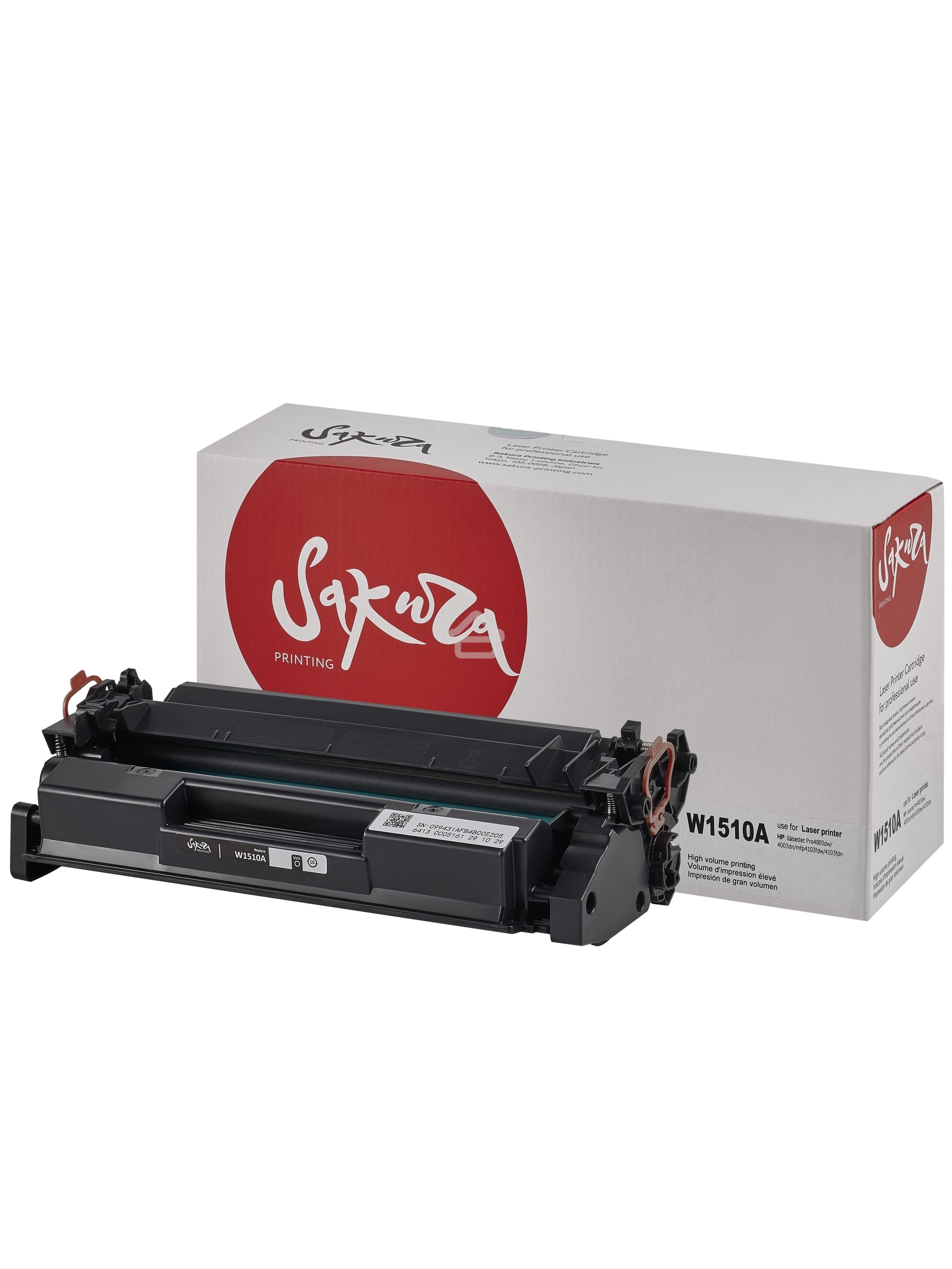 Картридж лазерный Sakura W1510A для HP 4003dw/4003dn/4103fdw/4103fdn, черный, 3050 к.