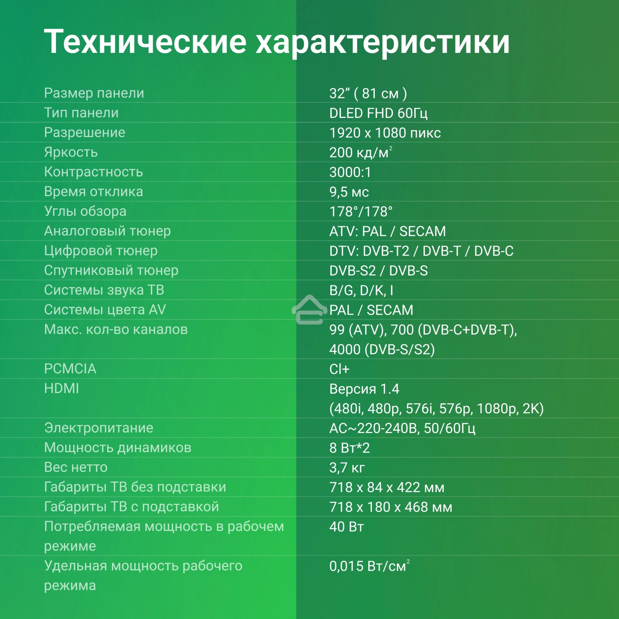Телевизор Digma 32