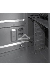 Компьютерный корпус Miditower ExeGate XP-401 Black, ATX, <XP350, Black,120mm>, 2*USB, Audio