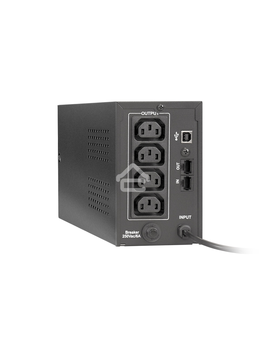 Источник бесперебойного питания ExeGate EP285542RUS Power Back BNB-650.LED.AVR.C13.RJ.USB <650VA/360W, LED, AVR,4*IEC-C13, RJ45/11, USB, Black>