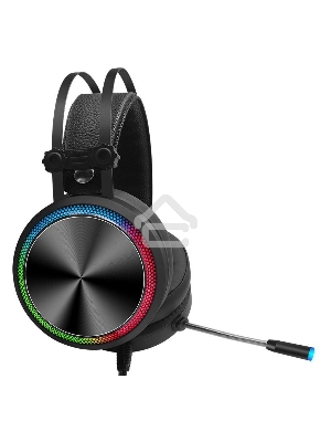 Наушники с микрофоном Oklick/Оклик HS-L810G ANONYMOUS черный 2.2м мониторные оголовье