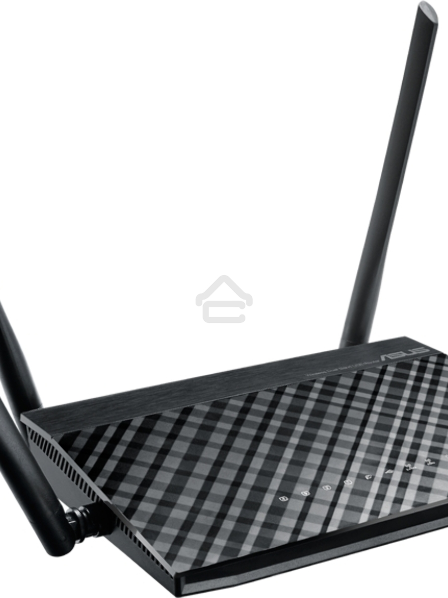 Маршрутизатор беспроводной Asus RT-AC1200 10/100BASE-TX черный (Dual Band)
