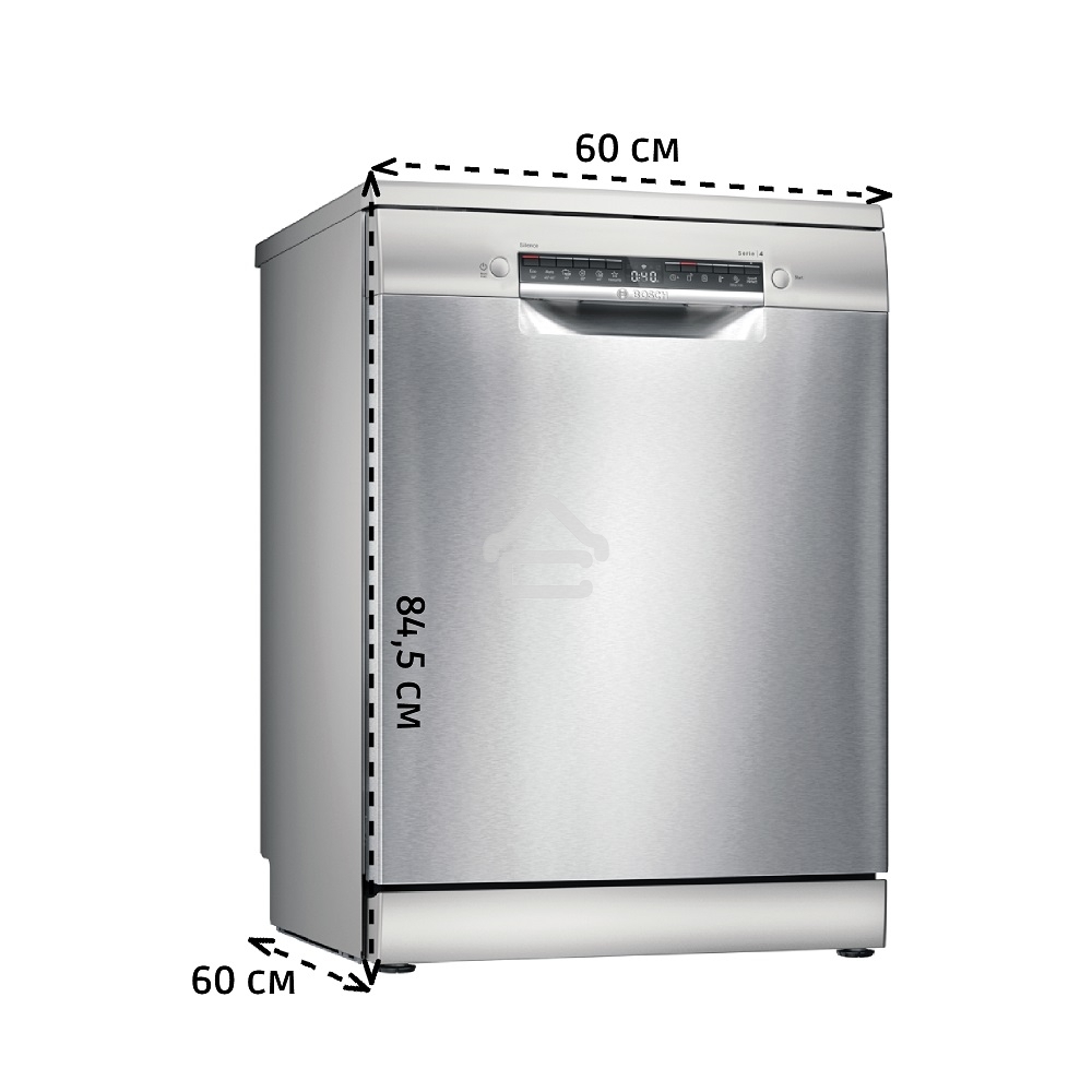 Посудомоечная машина Bosch SMS4IMI62Q, нержавеющая сталь, 60 см, 13 компл., 50 дБ, класс A++