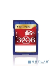 Флеш карта SDHC 32Gb Class10 Silicon Power SP032GBSDH010V10 w/o adapter