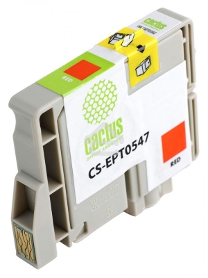 Картридж струйный Cactus CS-EPT0547 красный (16,2 мл) для Epson Stylus Photo R800/ R1800