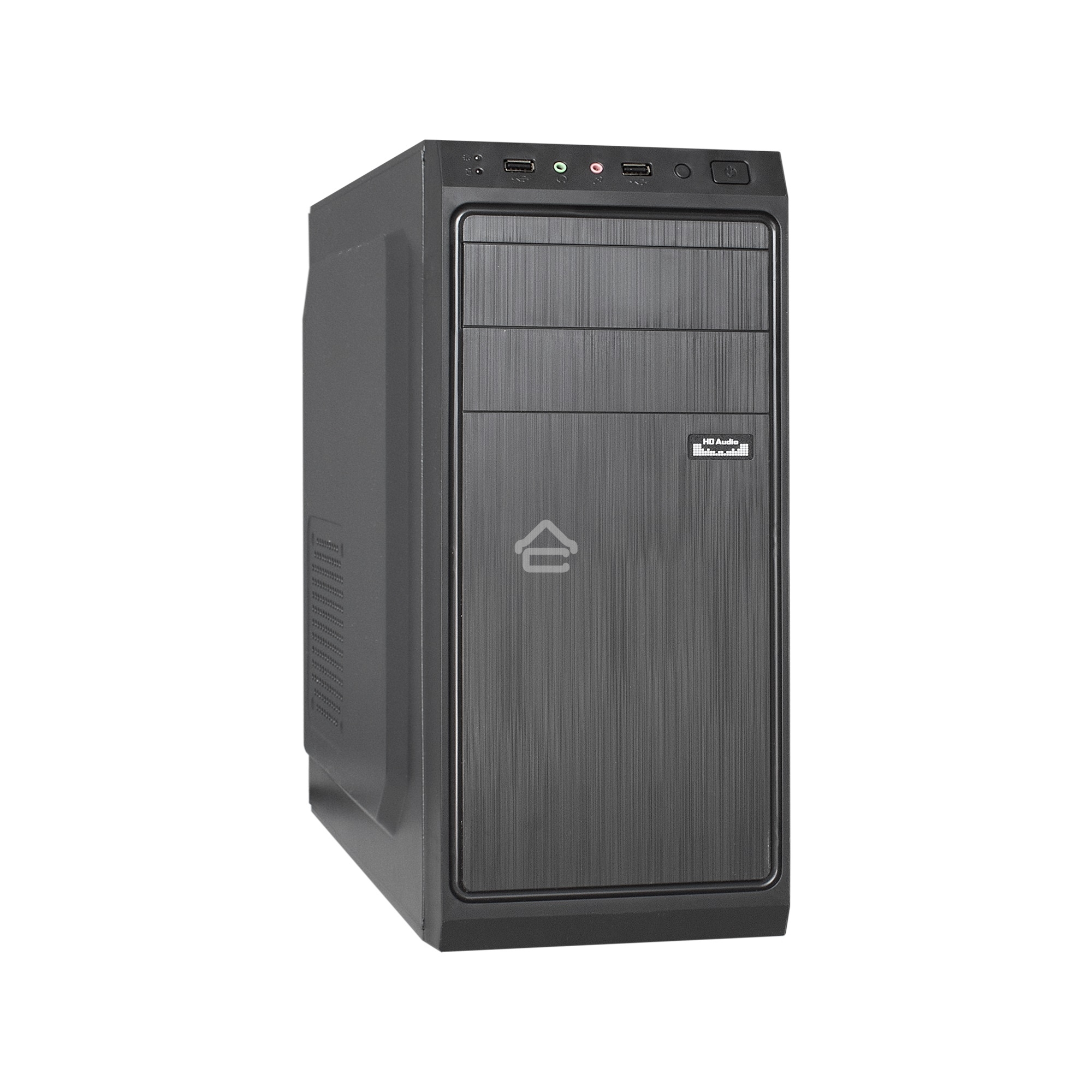 Компьютерный корпус Miditower ExeGate XP-401 Black, ATX, <XP450, Black,120mm>, 2*USB, Audio