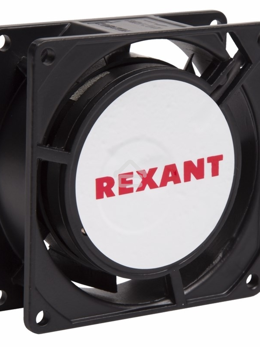 Вентилятор для корпуса Rexant RX 8025HS 220VAC черный, 80 мм, 2450 об/мин, 29 дБ, 2 pin