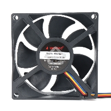 Вентилятор для корпуса Gembird 18652 черный, 80 мм, 3000 об/мин, 32 дБ, 4 pin