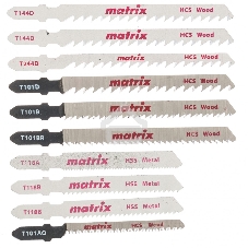 Набор полотен Matrix для электролобзика универсальный, 10 шт, T-SET1001