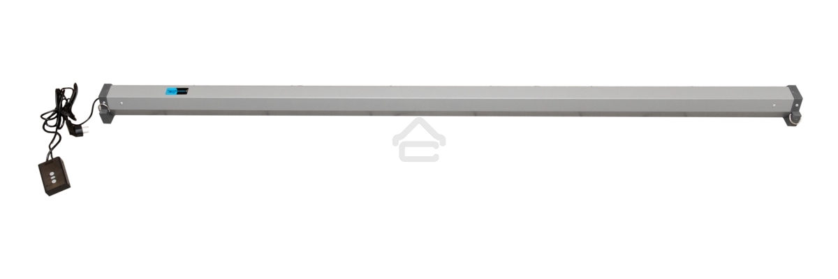 Экран 250x250 см Motoscreen 1:1 настенно-потолочный рулонный (моторизованный) 139' фибергласс, серый корпус