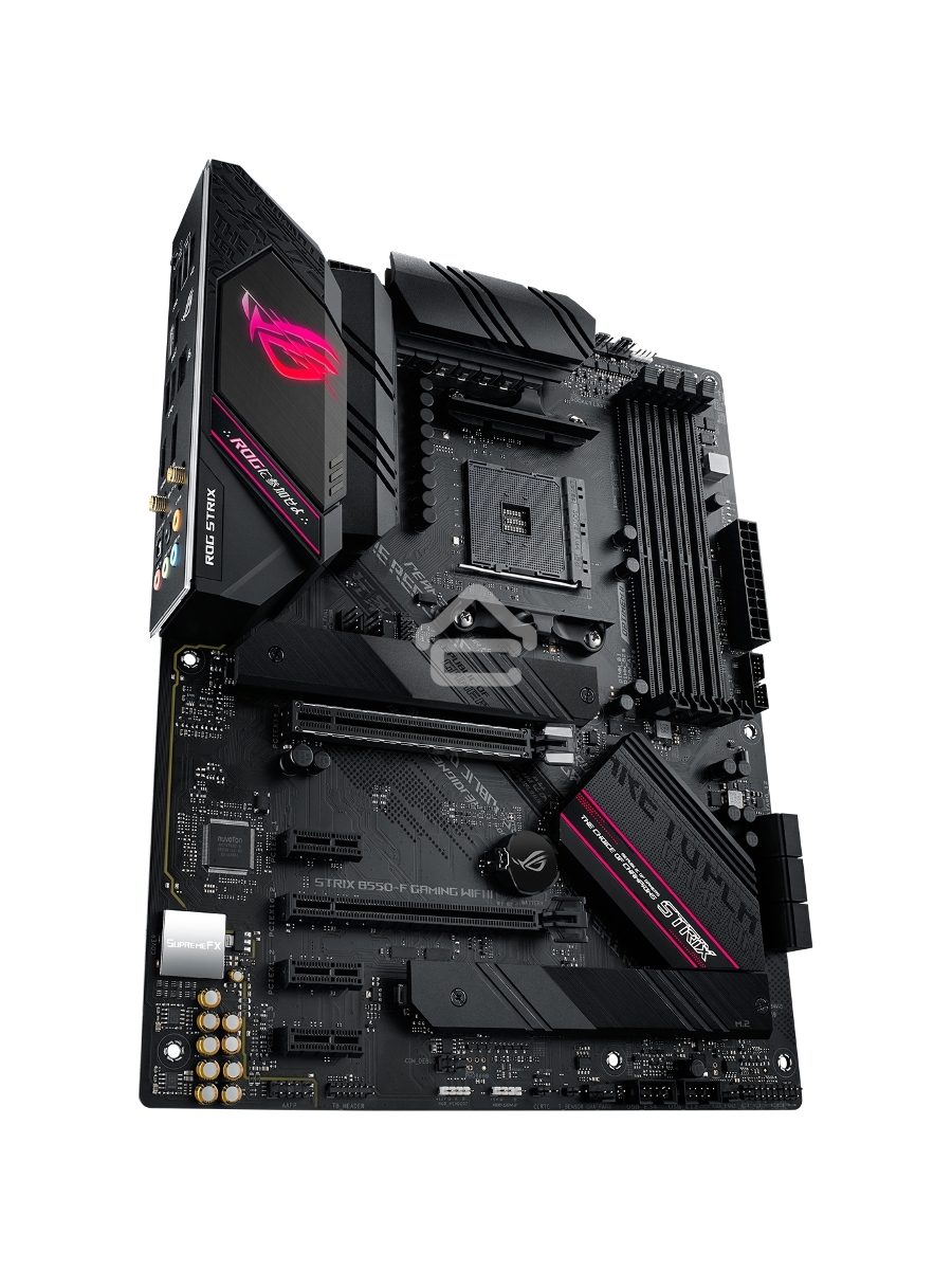 Материнская плата ASUS ROG STRIX B550-F GAMING WIFI II, AM4, AMD B550, 4xDDR4, 6xSATA, 2xM.2, 1xPCIe 3.0 x4, 1xPCIe 4.0 x16, 3xPCIe x1, 1xDP, 1xHDMI, 1x 2.5Gb LAN, 1xUSB-A 3.2 Gen 2, 2xUSB-A 3.2 Gen 1, 1xUSB-C 3.2 Gen 2, 5x3.5 мм, 7.1, ATX