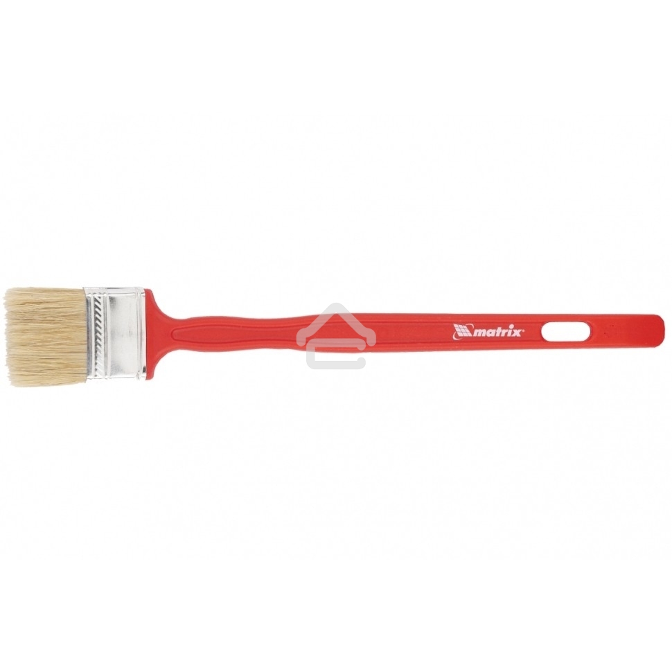 Кисть радиаторная Matrix для эмалей, 50х12 мм, натуральная щетина, пластиковая рукоятка