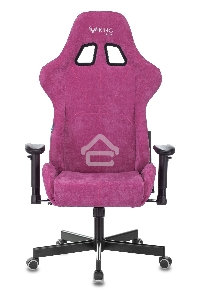 Кресло игровое Бюрократ VIKING KNIGHT LT15 FABRIC малиновый крестовина металл/пластик