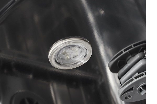 Встраиваемая посудомоечная машина Kuppersberg GLM 6080 Полноразмерная, 60 см, 14 комплектов, 7 программ, внутреннее освещение, автоматическое открывание дверцы, 3 корзины, луч на полу, уровень шума 49 дБ, А+++