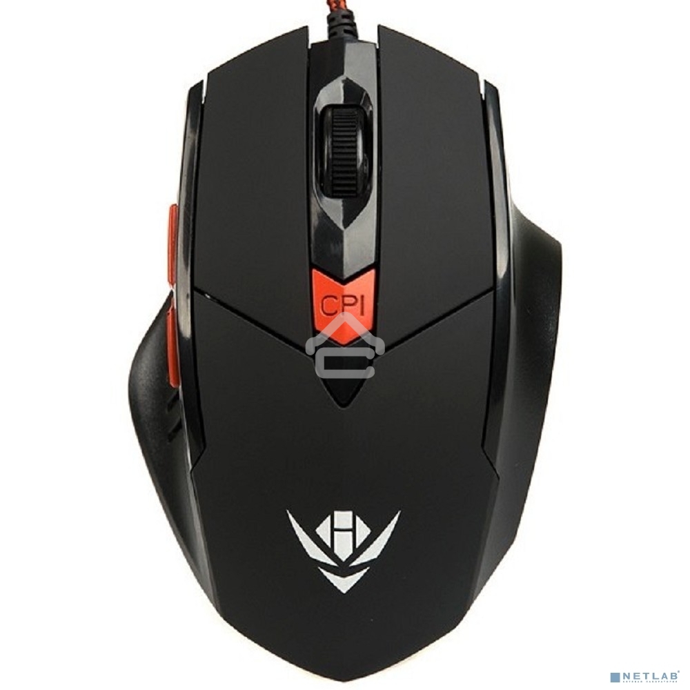 Мышь проводная Dialog MOG-11U Nakatomi Gaming - 6 кнопок + ролик, USB,черная