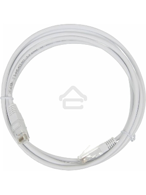 Кабель Патч-корд Lanmaster UTP TWT-45-45-2.0-WH вилка RJ-45-вилка RJ-45 кат.5е 2м белый ПВХ (уп.:1шт)