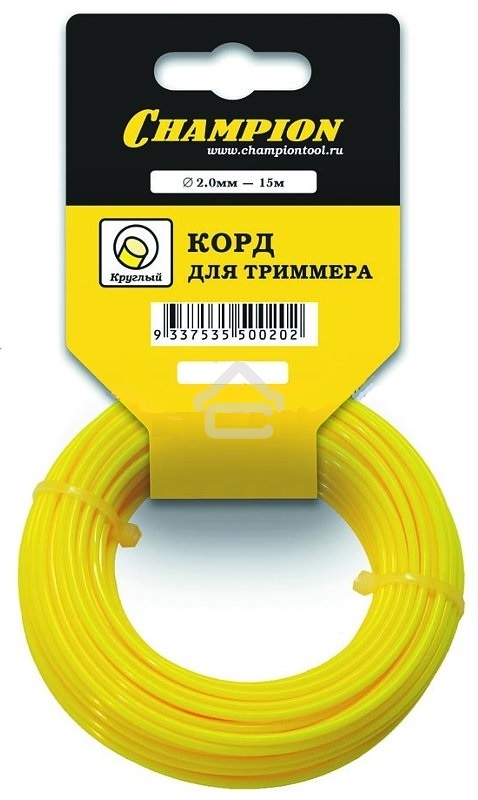 Корд для триммеров CHAMPION С50022.0мм*15м, круглый