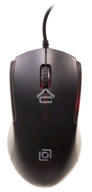Мышь проводная Oklick 245M черный, 1000 dpi, USB, кнопки - 3