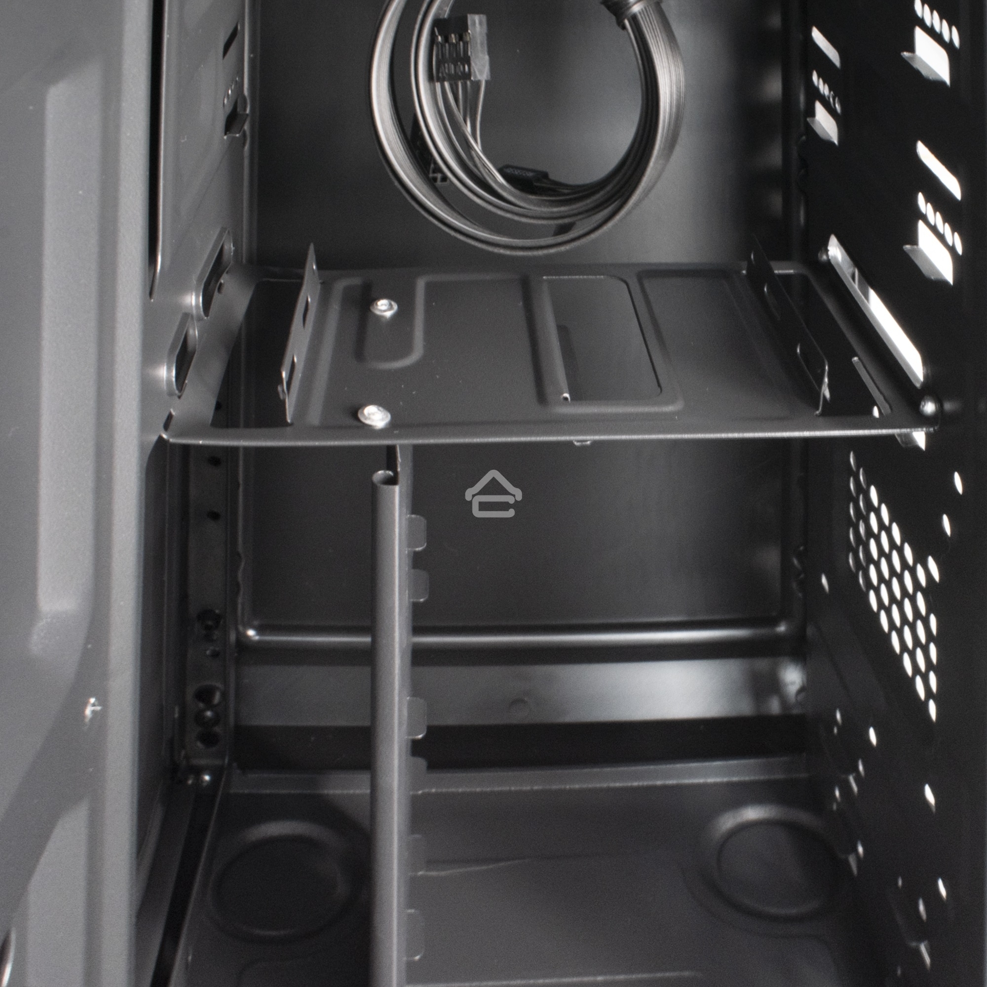 Компьютерный корпус Miditower ExeGate XP-401 Black, ATX, <XP450, Black,120mm>, 2*USB, Audio