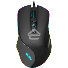 Мышь проводная SVEN RX-G970 черный, 4000 dpi, USB, кнопки - 7