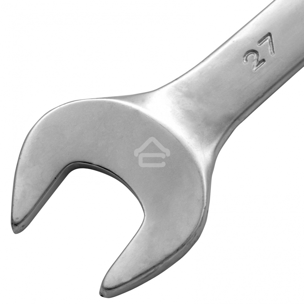 Ключ Matrix комбинированный, 27 мм, CrV, матовый хром