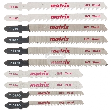 Набор полотен Matrix для электролобзика универсальный, 10 шт, T-SET1003