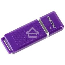Флешка USB Smartbuy 4 Gb USB <USB 2.0> Smartbuy Quartz series фиолетовый (SB4 GbQZ-V)