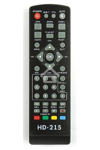 Ресивер эфирный цифровой Эфир DVB-T2 HD HD-215 пластик, дисплей DOLBY DIGITAL,