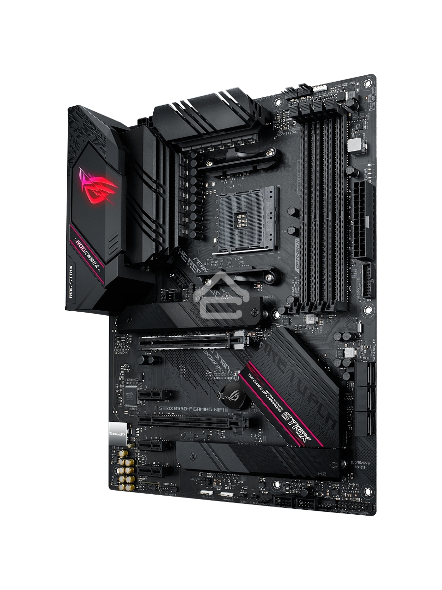 Материнская плата ASUS ROG STRIX B550-F GAMING WIFI II, AM4, AMD B550, 4xDDR4, 6xSATA, 2xM.2, 1xPCIe 3.0 x4, 1xPCIe 4.0 x16, 3xPCIe x1, 1xDP, 1xHDMI, 1x 2.5Gb LAN, 1xUSB-A 3.2 Gen 2, 2xUSB-A 3.2 Gen 1, 1xUSB-C 3.2 Gen 2, 5x3.5 мм, 7.1, ATX