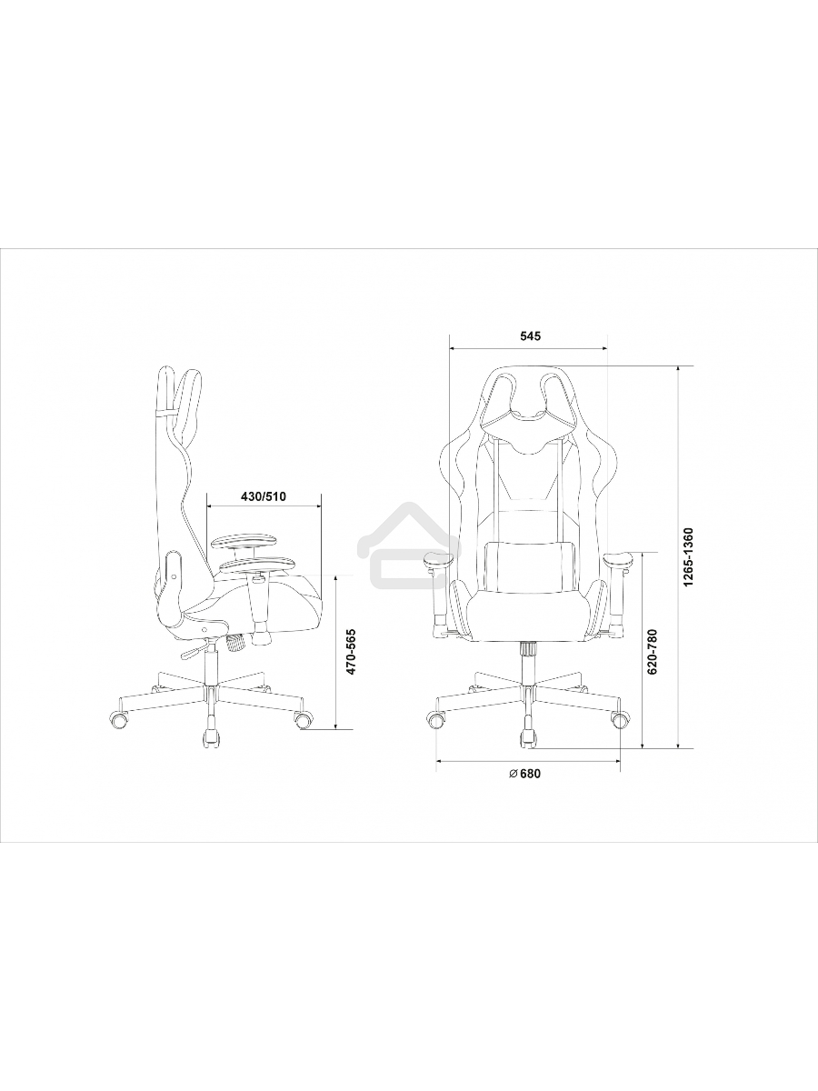 Кресло игровое Бюрократ VIKING KNIGHT LT15 FABRIC малиновый крестовина металл/пластик