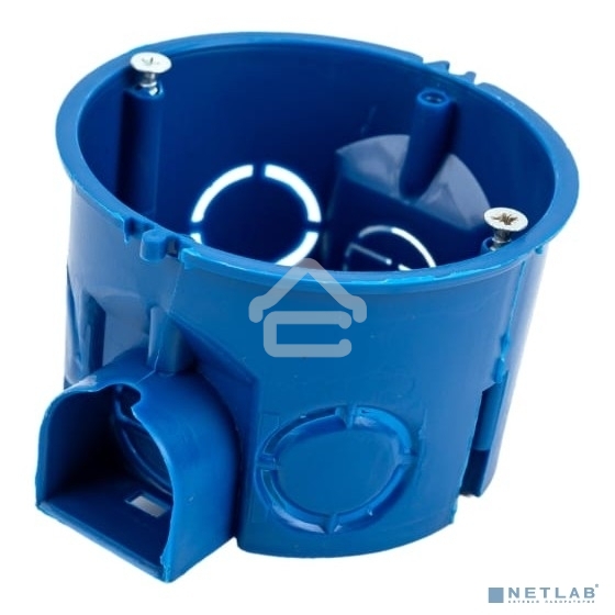 Коробка установочная С3 d68x45 для твердых стен (с саморезами и стык. узлами) IEK UKT10-068-045-000-A-S-UO